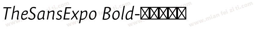 TheSansExpo Bold字体转换